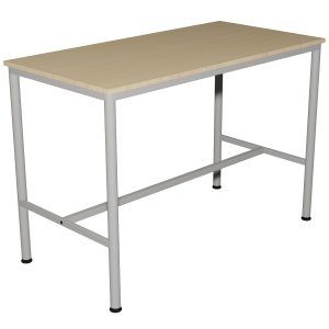 Mange-debout BEST 3800 plateau ép.24 mm stratifié chant ABS piètement époxy - 180x80cm - H110 cm
