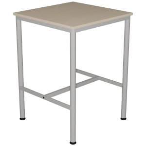 Mange-debout BEST 3800 plateau ép.24 mm stratifié chant ABS piètement époxy - 80x80cm - H110 cm