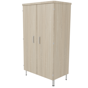 Armoire DANAÉ SIGNATURE 2 portes 1/2 penderie et lingerie mélaminé pièt. époxy - L83xP65xH180 cm