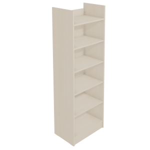 Bibliothèque TERRA 5 tablettes mélaminé - L60xP40xH181 cm