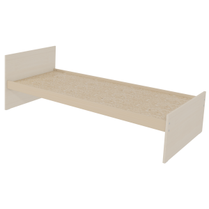Lit TERRA mélaminé sommier aggloméré H34 cm - 80x190 cm