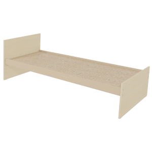 Lit TERRA mélaminé sommier aggloméré H34 cm - 80x200 cm