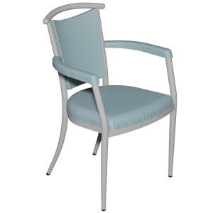Bridge 550 assise dossier et accoudoir en tissu enduit piètement aluminium époxy - T6