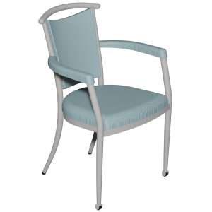 Bridge 550 mobile assise dossier et accoudoir en tissu enduit piètement aluminium époxy - T6