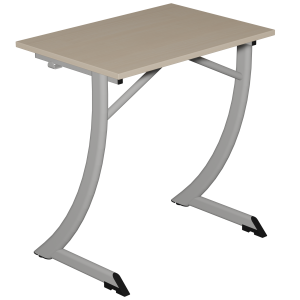 Table C1700 plateau ép.21 mm stratifié chant ABS piètement époxy - 70x50 cm - T6