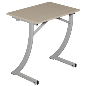 Table C1700 mobile plateau ép.21 mm stratifié chant ABS piètement époxy - 70x50 cm - T6