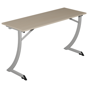 Table C1700 plateau ép.21 mm stratifié chant ABS piètement époxy - 130x50 cm - T6