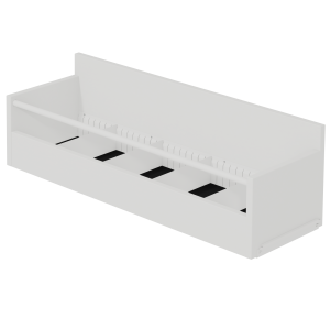 Bac à albums/BD LINÉAL/NATUR 5 cases mélaminé pour rayonnage L90 cm