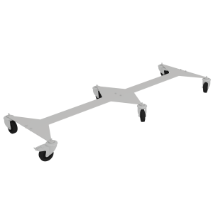 Châssis LINÉAL mobile époxy pour 2 rayonnages L90 cm