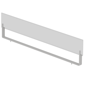 Signalétique frontale COLOR/HARMONY époxy et plexiglas pour rayonnage fermé L90 cm