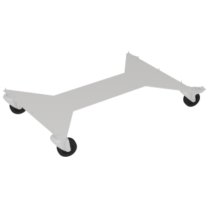 Châssis HARMONY mobile époxy pour 1 rayonnage L90 cm