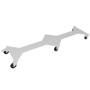 Châssis HARMONY mobile époxy pour 2 rayonnages L90 cm