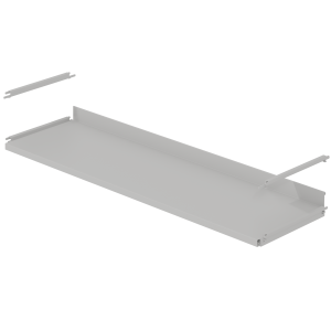 Tablette LINÉAL/NATUR chant droit époxy - L90 cm