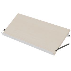 Tablette LINÉAL inclinée chant droit mélaminé - L90 cm