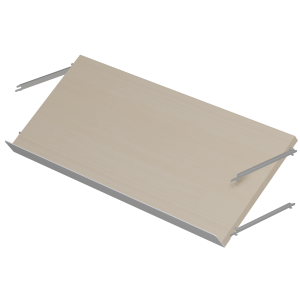Tablette NATUR inclinée chant droit mélaminé - L90 cm
