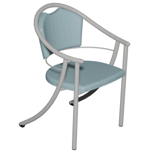 Bridge 280 assise et dossier en tissu enduit piètement aluminium époxy - T6