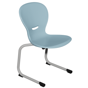 Chaise HAVA AST coque polypropylène piètement aluminium époxy - T6