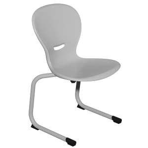 Chaise HAVA AST coque polypropylène piètement aluminium époxy - T6