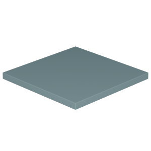 Tapis FLIPO tissu enduit Comète/Abaka/Ginkgo/Flanel - 120x60 cm