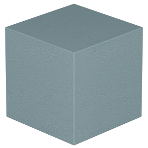 Pouf FLIPO tissu enduit Comète/Abaka/Ginkgo/Flanel - L30xP30xH30 cm