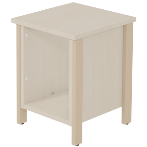 Chevet VERCORS II mélaminé piètement bois - L36,5xP39xH47,7 cm