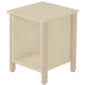 Chevet VERCORS II mélaminé piètement bois - L36,5xP39xH47,7 cm