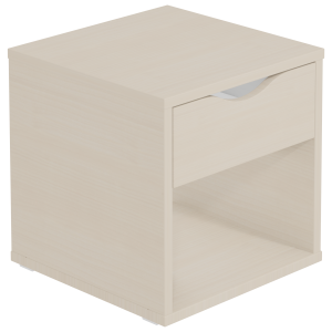 Chevet HABITAT 1 niche 1 tiroir mélaminé - L40xP40xH40 cm