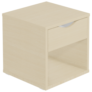 Chevet HABITAT 1 niche 1 tiroir mélaminé - L40xP40xH40 cm