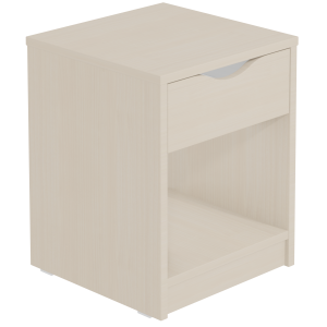 Chevet HABITAT sur socle 1 niche 1 tiroir - L40xP40xH50 cm