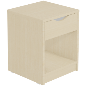 Chevet HABITAT sur socle 1 niche 1 tiroir - L40xP40xH50 cm
