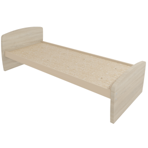 Lit DANAÉ SIGNATURE stratifié sommier aggloméré H34 cm - 90x190 cm