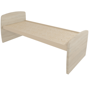 Lit DANAÉ SIGNATURE stratifié sommier aggloméré H50 cm - 90x190 cm