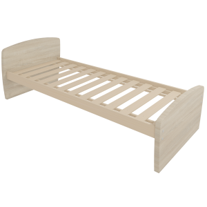 Lit DANAÉ SIGNATURE stratifié sommier à lattes rigides H34 cm - 90x190 cm