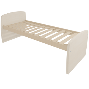 Lit DANAÉ SIGNATURE stratifié sommier à lattes rigides H50 cm - 90x200 cm