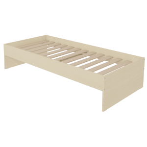 Lit HABITAT mélaminé sommier à lattes rigides H34 cm - 90x210 cm