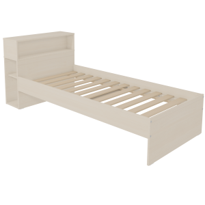 Lit cosy HABITAT mélaminé sommier à lattes rigides H34 cm - 80x190 cm