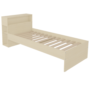 Lit cosy HABITAT mélaminé sommier à lattes rigides H34 cm - 90x210 cm