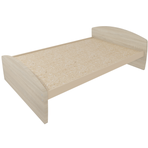 Lit DANAÉ SIGNATURE stratifié sommier aggloméré H34 cm - 140x200 cm