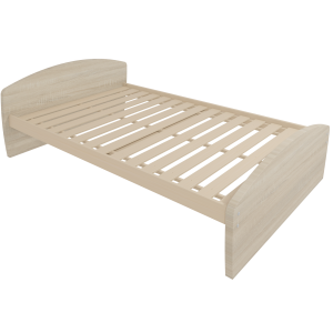 Lit DANAÉ SIGNATURE stratifié sommier à lattes rigides H34 cm - 140x190 cm
