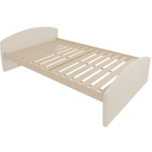 Lit DANAÉ SIGNATURE stratifié sommier à lattes rigides H34 cm - 140x200 cm