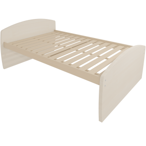 Lit DANAÉ SIGNATURE stratifié sommier à lattes rigides H50 cm - 140x200 cm