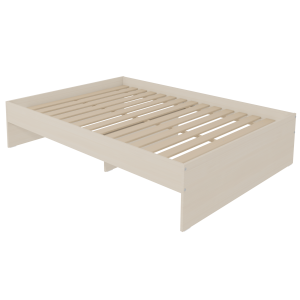 Lit HABITAT mélaminé sommier à lattes rigides H34 cm - 140x200 cm