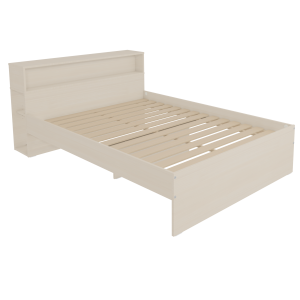 Lit cosy HABITAT mélaminé sommier à lattes rigides H34 cm - 140x190 cm