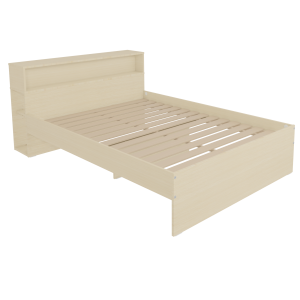 Lit cosy HABITAT mélaminé sommier à lattes rigides H34 cm - 140x190 cm