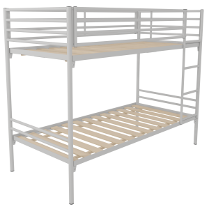 Lit superposé MÉTIS époxy sommier à lattes rigides - 80x190 cm