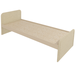 Lit COSMO médium et bois sommier aggloméré H34 cm - 90x190 cm