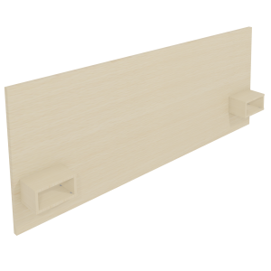 Tête de lit et 2 chevets 1 niche mélaminé - L250xH100 cm