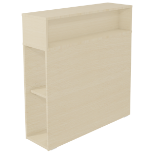 Tête de lit cosy 3 niches mélaminé pour lit L90 cm - L99xP30xH104 cm