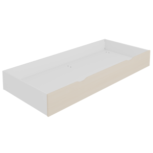 Tiroir sous lit mobile mélaminé pour lit L190 cm - L188x82,6xH23,8 cm
