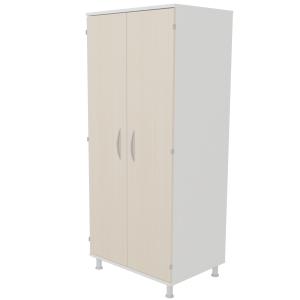 Armoire ACTIVE SUMMUM 2 portes mélaminé 2 portes 1/2 penderie et lingerie - L80xP60xH190 cm